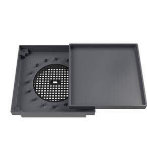 Kit 5 Ralo Oculto Quadrado 10x10cm Astra Preto