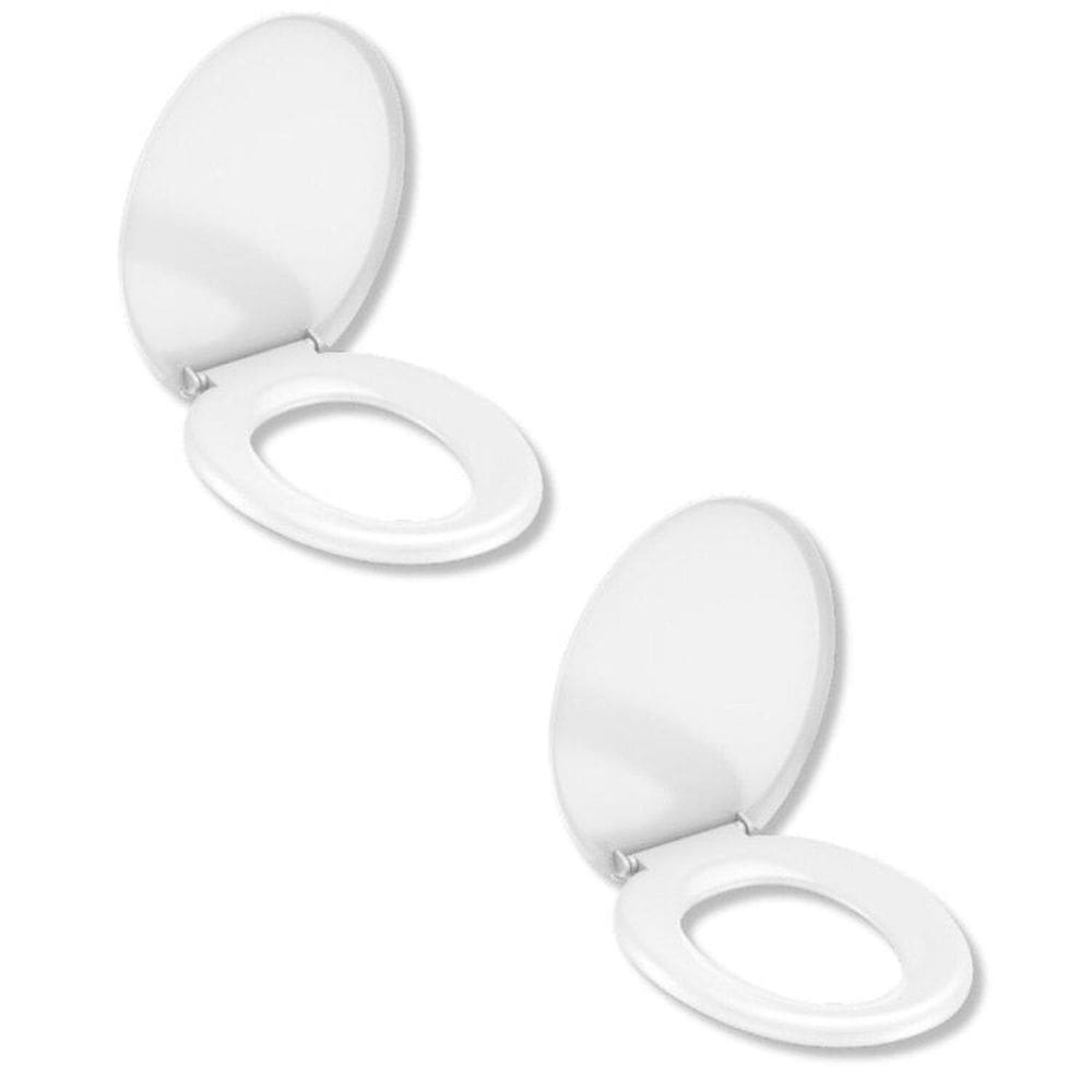 Kit 2 Assento Sanitário Soprado Confort Incepa Branco