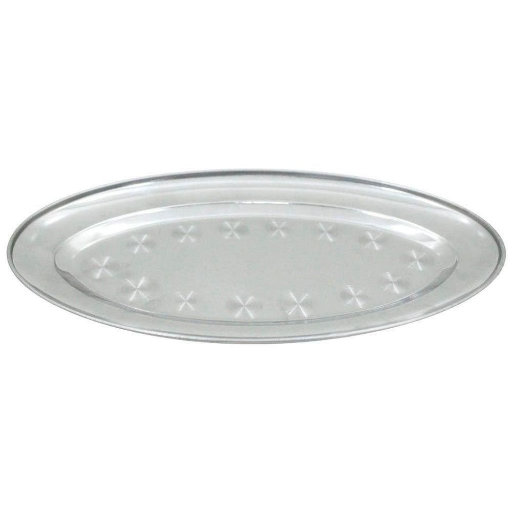 Bandeja Oval Em Aço Inox 29cm