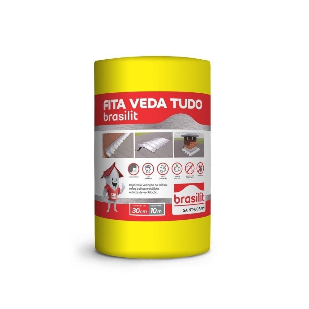 Vedatudo Fita Aluminizada Brasilit 30Cmx10m