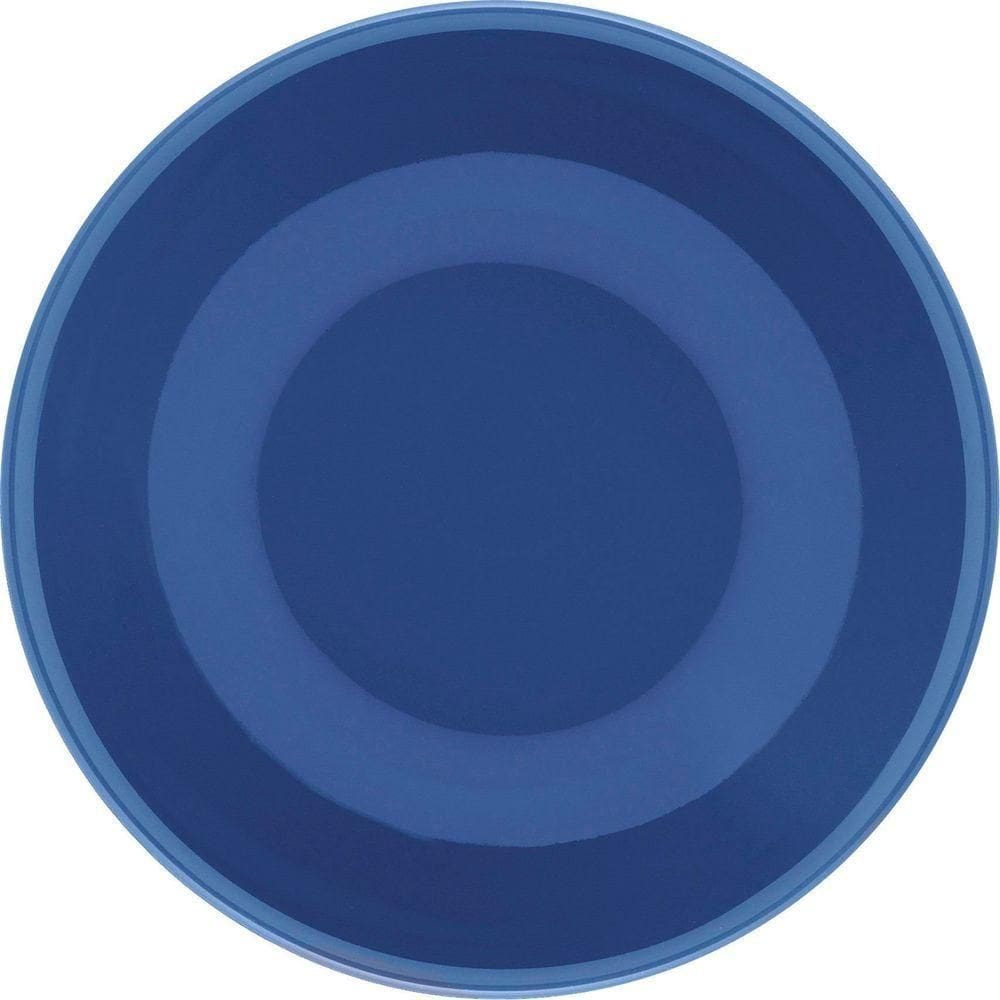 Kit 2 Pratos Fundos Unni Blue Oxford Cerâmica 20,5cm