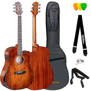 Violão Waldman Folk Sólido Abadia Dcex-1841 Fsb C/ Bag