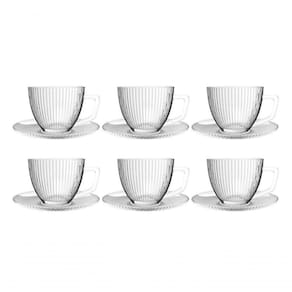 6 Xícaras De Café Em Vidro 90ml Graffiato