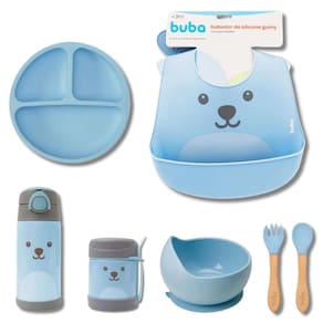 Kit Alimentação Gumy 6 Peças Azul - Buba