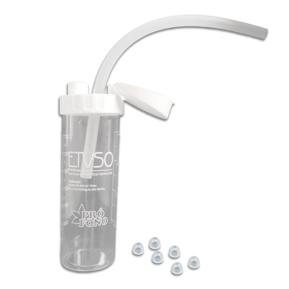 Garrafa Pró-Fono ETVSO: Exercícios do Trato Vocal Semiocluído