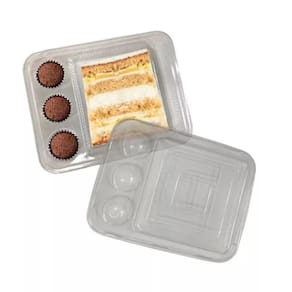 Kit Festa Para Fatia de Bolo e 3 Docinhos Fiesta Cristal 10 Peças