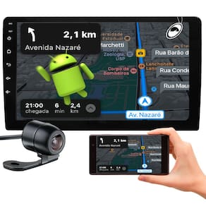 Multimídia 10" Seven Parts SPRA011 2GB Ram 32GB Android Auto Carplay + Câmera de Ré
