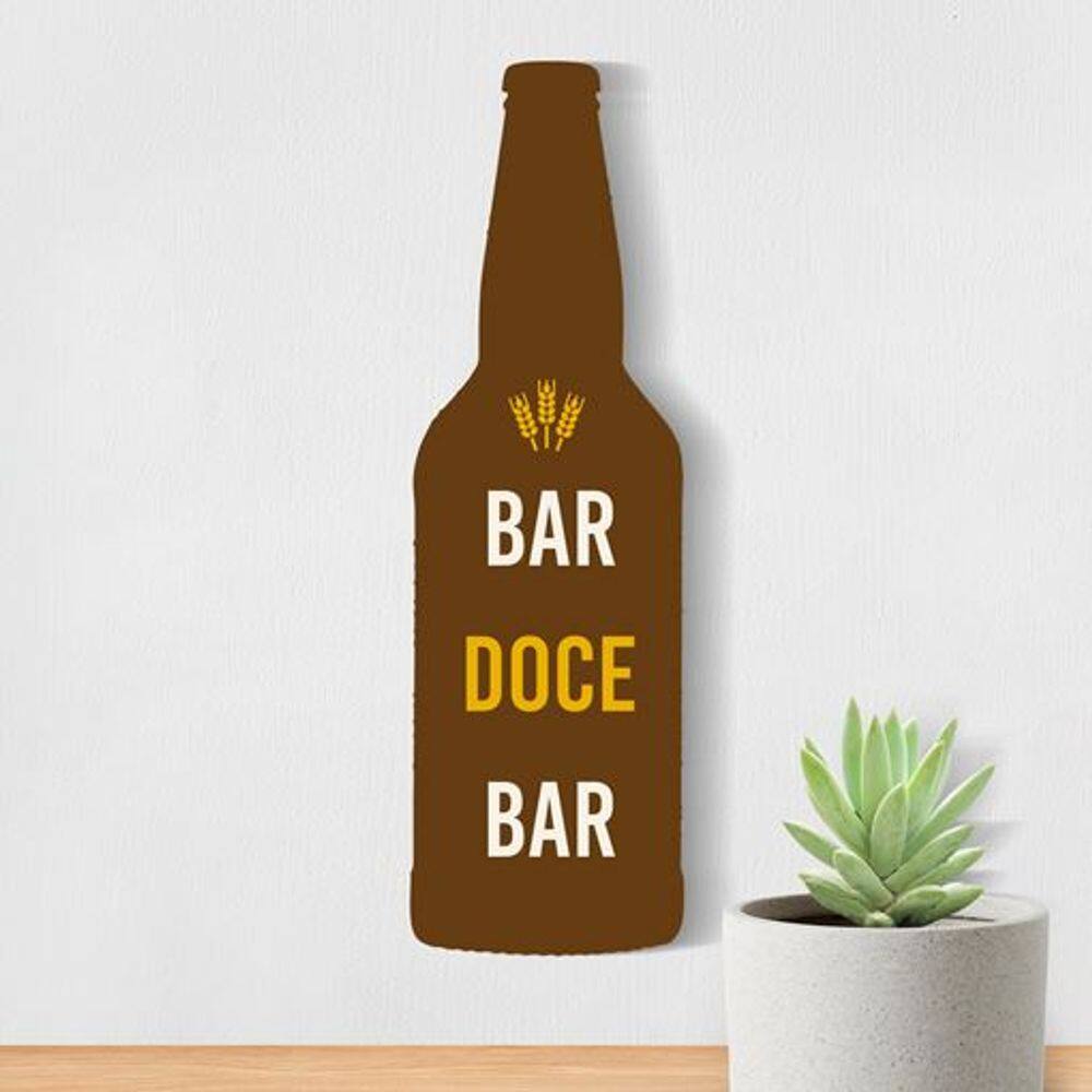 Placa de Parede Decorativa - Bar Doce Bar