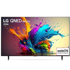 Smart TV LG QNED MiniLED 65" Polegadas 65QNED90T, Processador a8 AI, Quantum Dot, webOS 24 e Wi-Fi