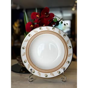 Prato Fundo Classic Nuts Filete Ouro 1O Classific.