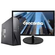 Computador SFF Concórdia Completo Com Monitor 21,5`` Processador Core i5 8GB SSD 480GB FreeDos 