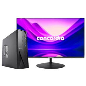 Computador SFF Concórdia Completo com Monitor 23" Processador Core i3 12100 8GB DDR4 SSD 240GB FreeDos
