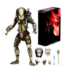Action Figure Predator Jungle Hunter Mask Boneco 18Cm