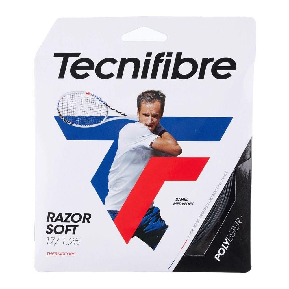 Corda Tecnifibre Razor Code Soft Individual Cor Preto Espessura 1.25mm