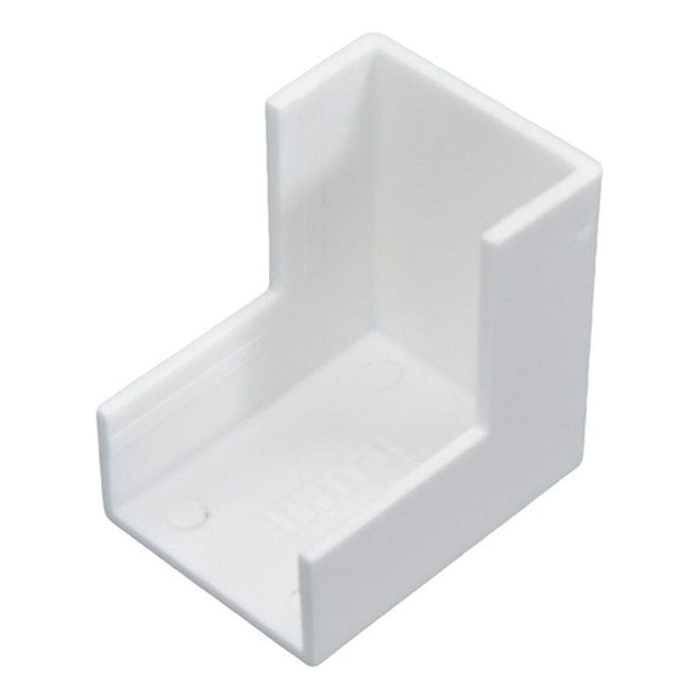 2 Cotovelo Externo Para Canaleta Branca 40x16mm Grossa Larga