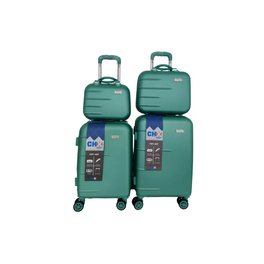 Jogo Conjunto com 2 Malas Viagem 1 P E 1 PP + 2 Frasqueiras Bordo 10k