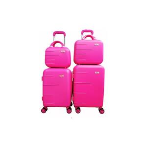 Jogo Conjunto com 2 Malas Viagem 1 P E 1 PP + 2 Frasqueiras Bordo 10k