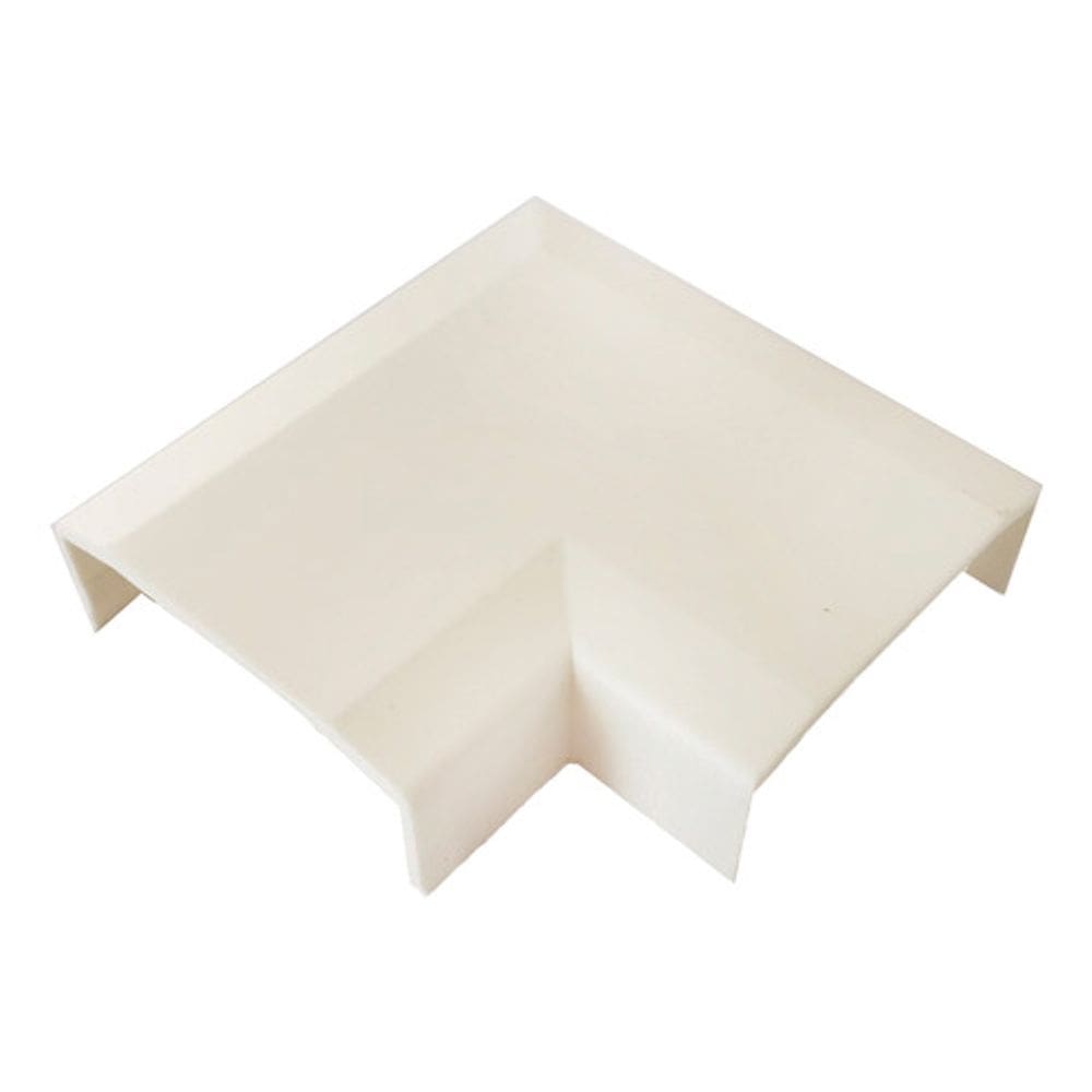 Curva Em L Para Canaleta Branca 50x20mm Grossa Larga