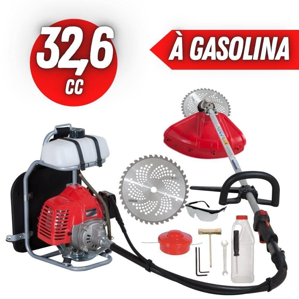Roçadeira Nakashi C330-mbo Gasolina 2t Gramados Acidentados