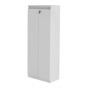 Armário 02 Portas Para Escritorio Com Chave Me4151 Branco