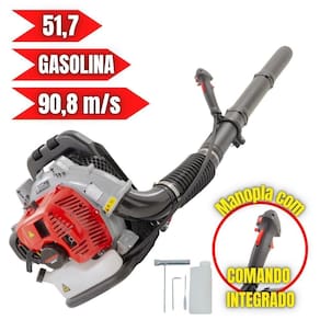 Soprador De Folhas Costal Kawashima Kwb52 Com Encosto