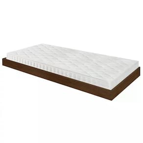 Cama Auxiliar Com Rodizios Madeira Maciça Castanho