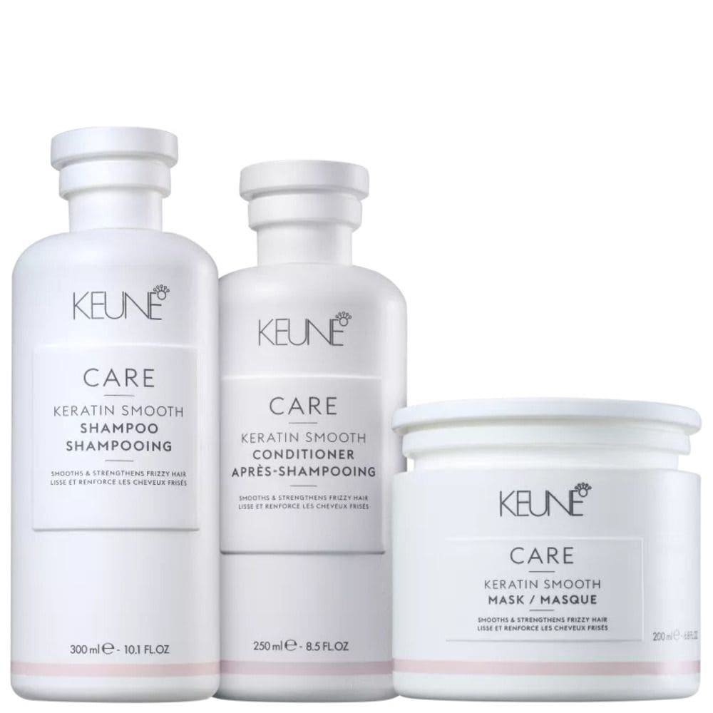 Kit Keune Care Keratin Smooth (Shampoo + Condicionador + Máscara)