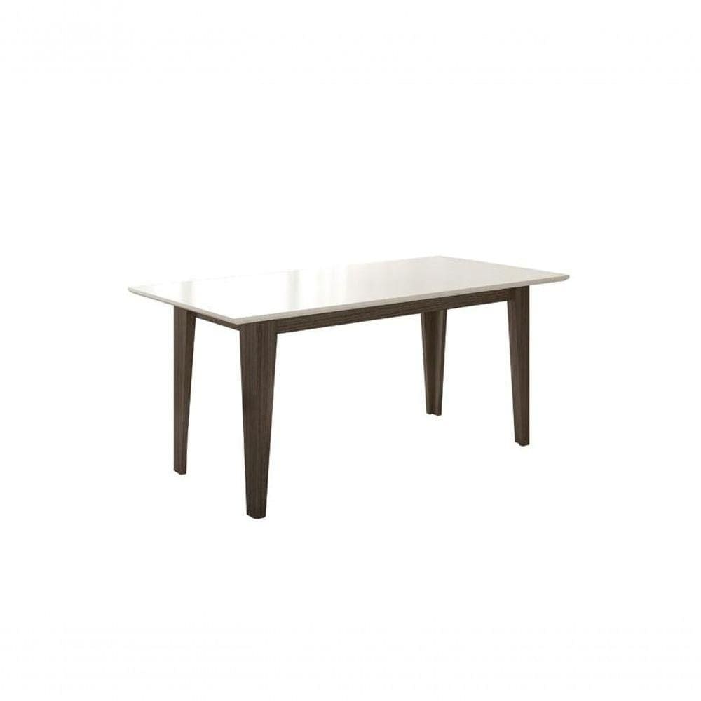 Mesa De Jantar Liz 160Cm Amêndoa/Off White - Poliman