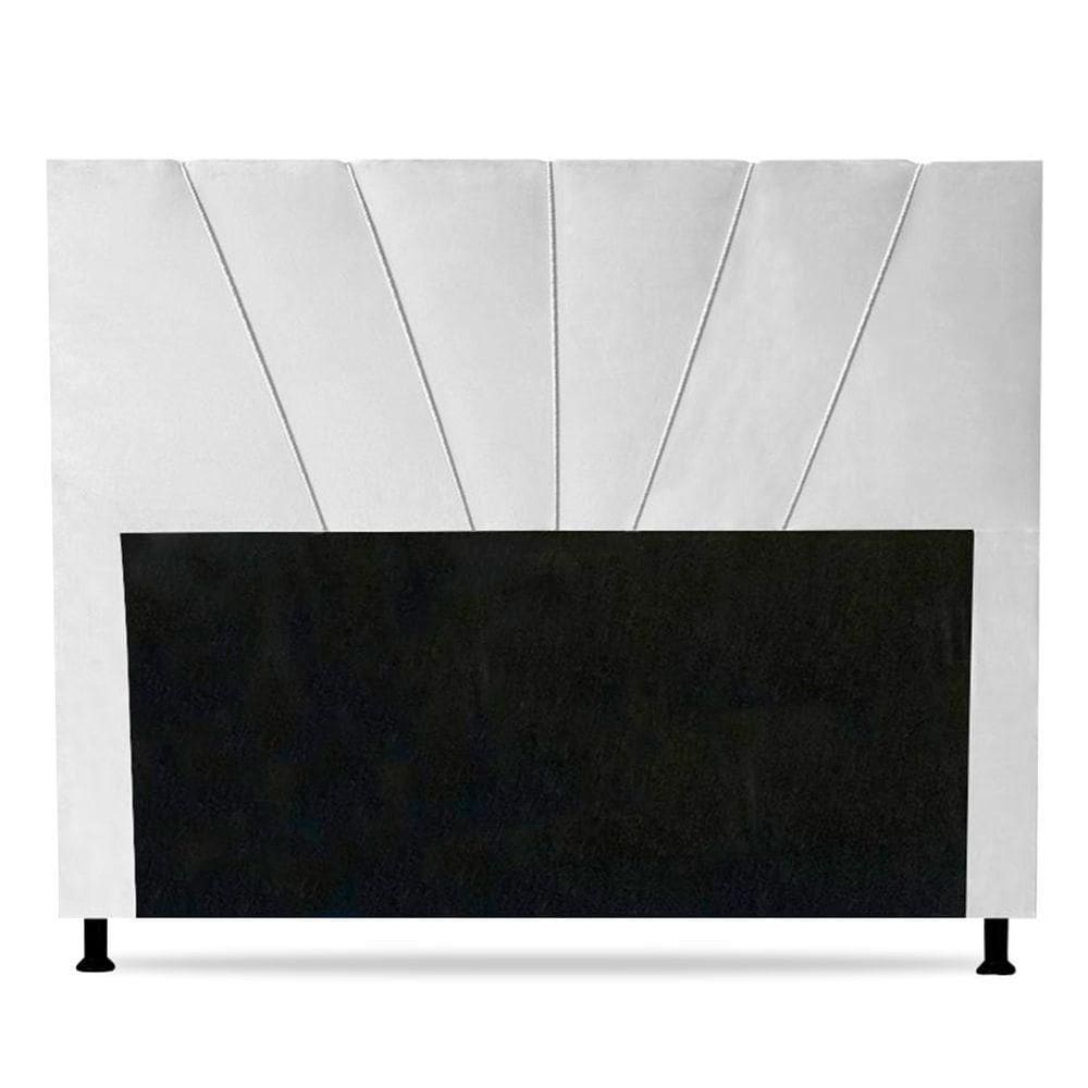 Cabeceira Cama Box Casal Queen Size Dallas 160cm Branco