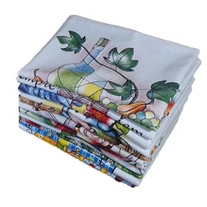 Pano De Prato Lomaer Sacaria 45 X 71Cm Estampado 12 Unidades