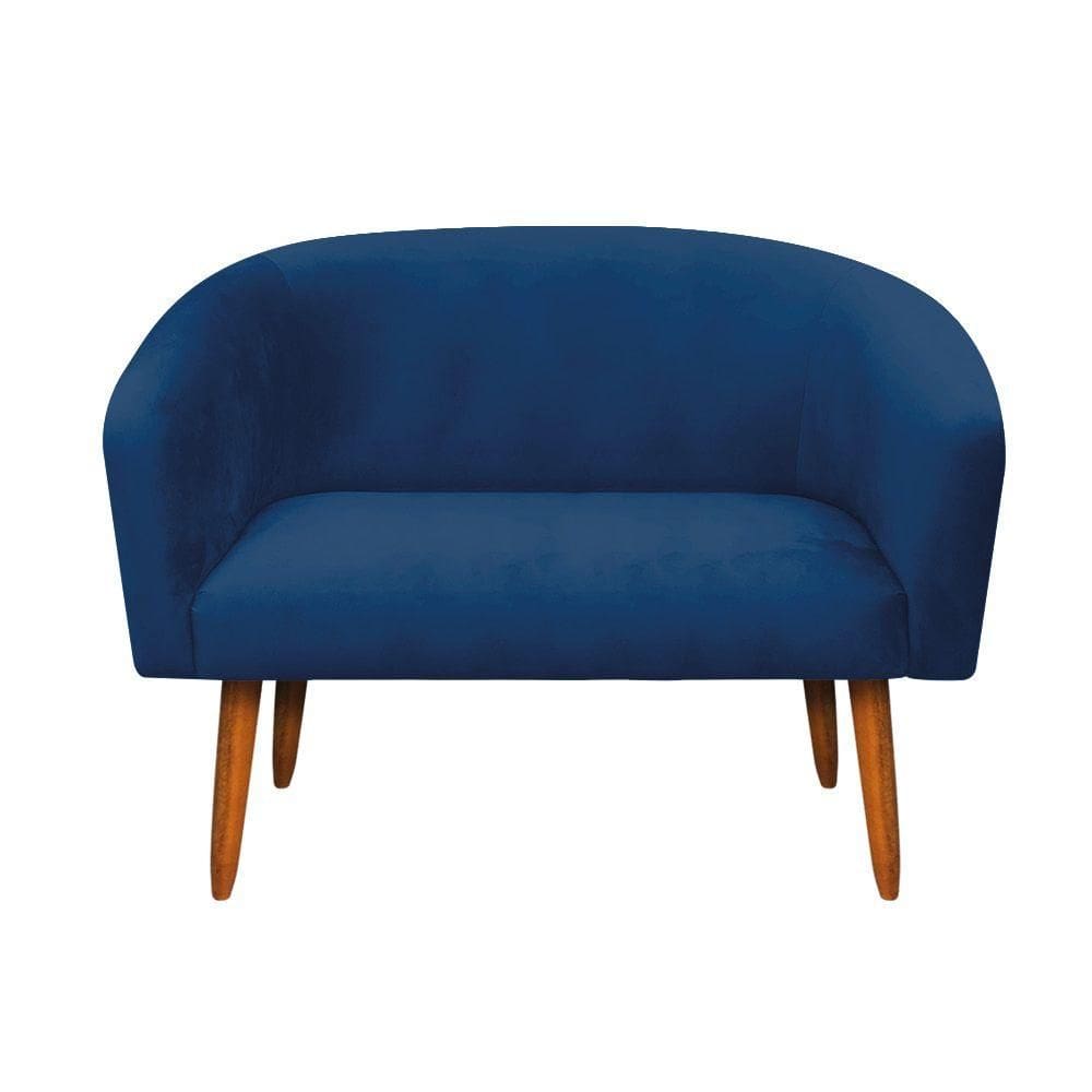 Namoradeira Stella Suede Azul Marinho