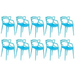 Kit 10 Cadeiras Allegra - Azul