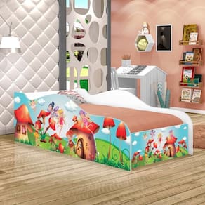 Cama Like Cidade Das Fadas Solteiro Com Colchão