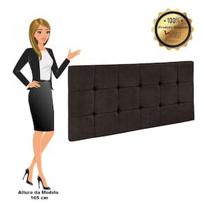 Cabeceira Painel Sleep Box Casal 1,40m Marrom