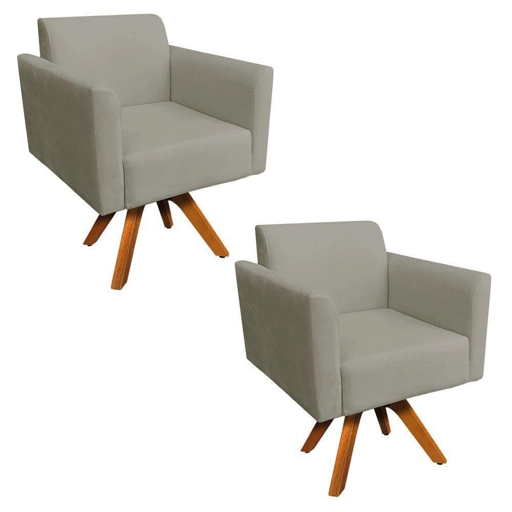 Kit 02 Poltronas Marisa Marrom Rato