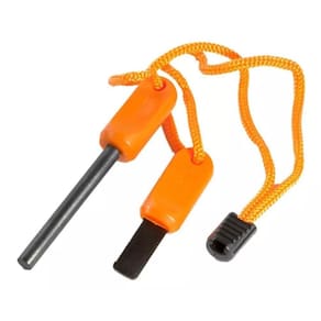 Kit Com 2 Pederneira De Magnésio Fogo Sobrevivência Camping