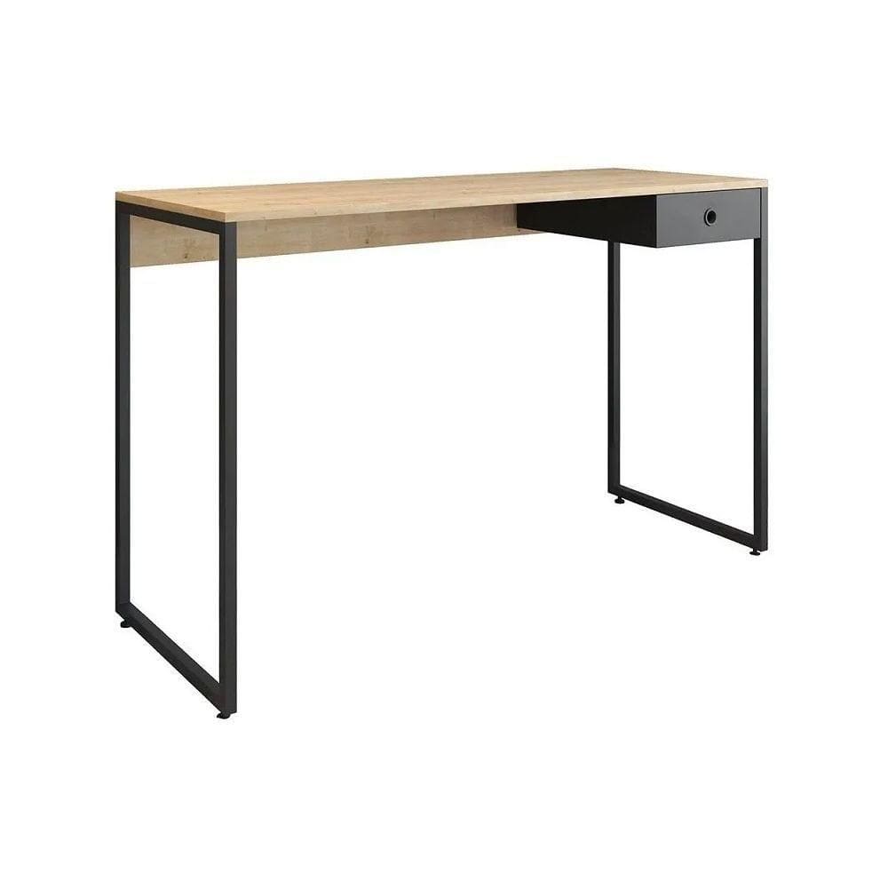 Escrivaninha Estilo Industrial Com 1 Gaveta Tokyo - Fit Mobel Cor Nature