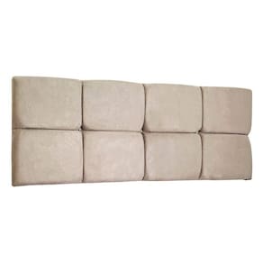 Cabeceira Painel Queen 1,60m Nina Suede - Pallazio Cor Bege