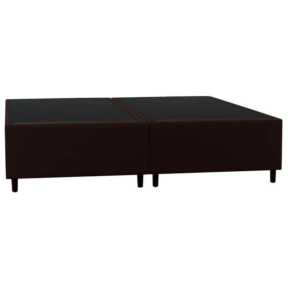 Base Cama Box Casal Queen 158cm Hit I02 Corano Marrom