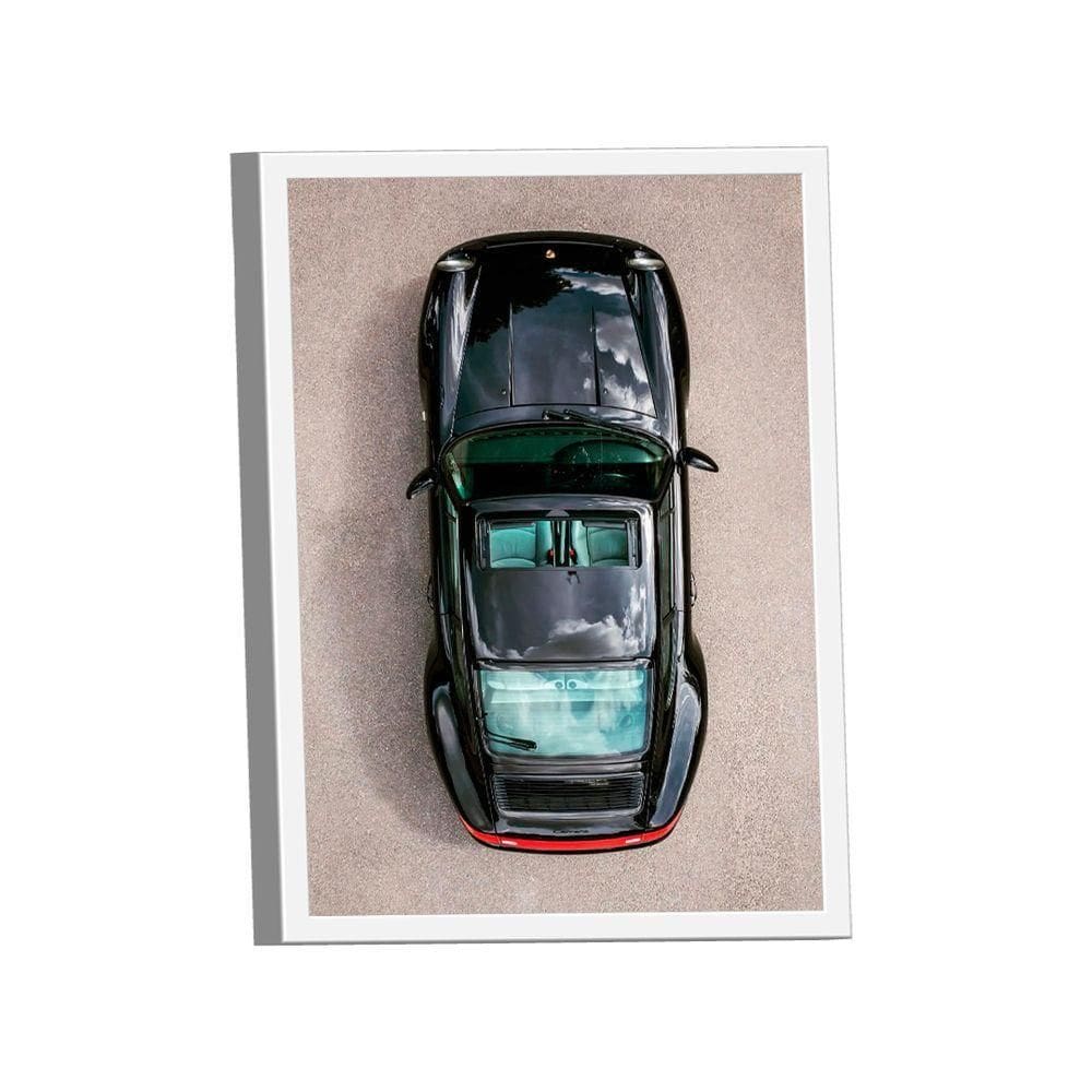 Quadro Porsche 911 Preto Br Artes
