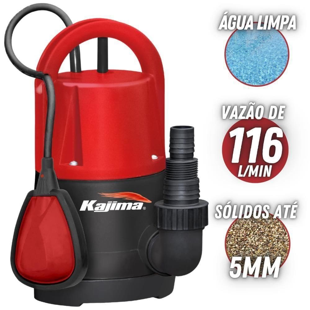 Eletrobomba Submersível Qwl105 Kajima Boia Com Regulagem 220v
