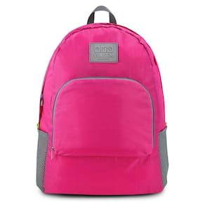 Mochila Dobrável Para Viagem Estampa Lisa Jacki Design Fúcsia