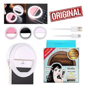Luz De Selfie Ring Light Flash Anel Led Celular Smartphone Recarregável Selfie Vídeo