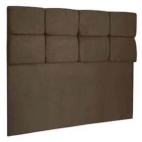 Cabeceira Queen 1,60m Nina Suede Marrom - Pallazio