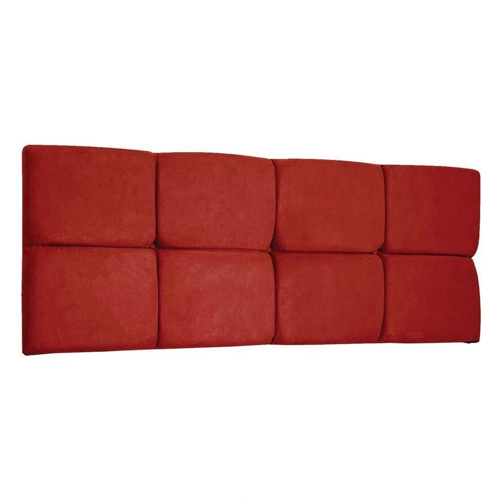 Cabeceira Painel Queen 1,60m Nina Suede - Pallazio Cor Vermelho