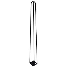 Kit 12 Pés De Metal 60 Cm Hairpin Legs Mesa De Canto Aparador Preto