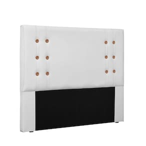 Cabeceira Gênova para Cama Box Casal 140cm Corino Branco