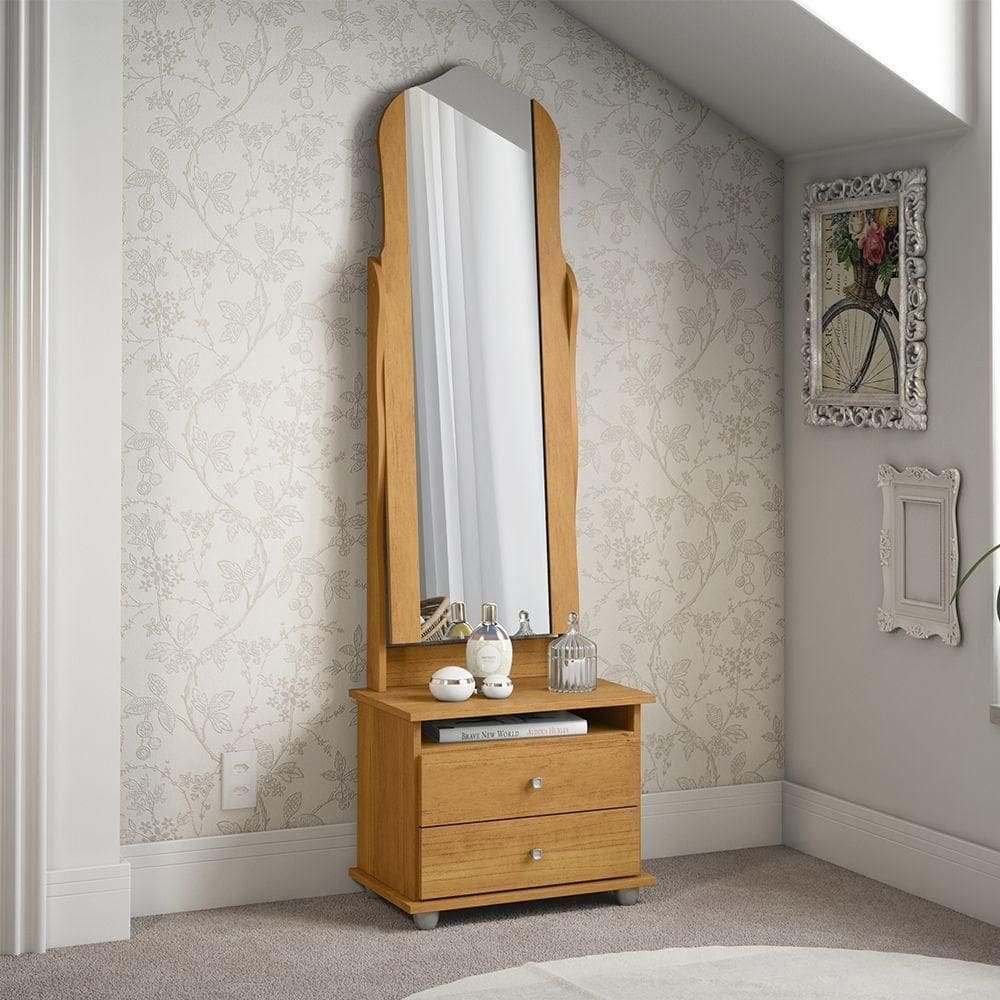 Mesa De Cabeceira Toucador Magic New 2 Gavetas Para Quarto