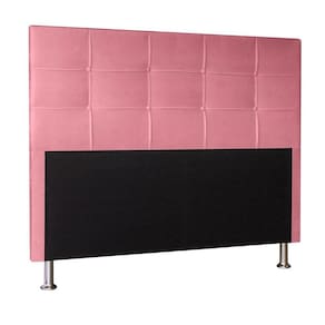 Cabeceira King 1,95m Roma Suede - Pallazio Cor Rosa