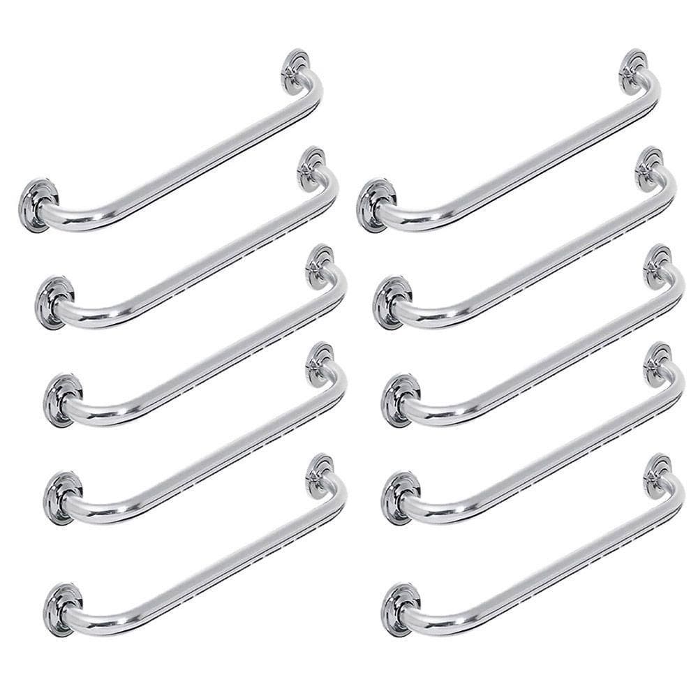 Alça Barra Apoio 60Cm Inox Kit 10 Uni Idoso Cadeirante